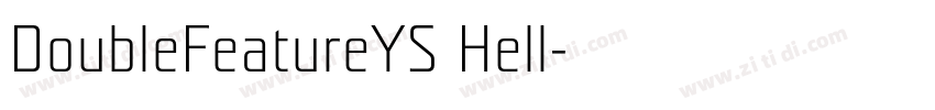 DoubleFeatureYS Hell字体转换